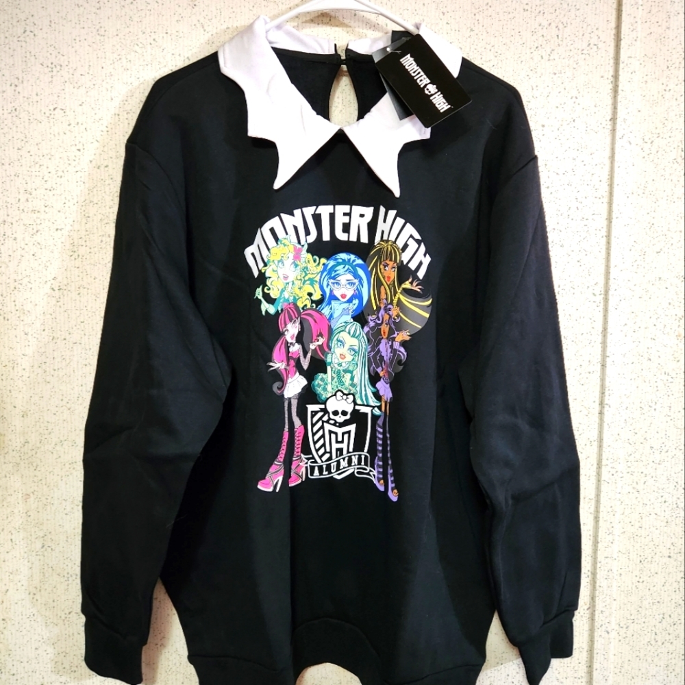 Mattel Monster High Sweater Women's Plus Size 1 Monster High Alumni Hard To Find
